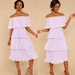 Red Dress Boutique dupe off-the-shoulder dress